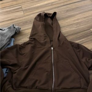Brown Hooded Men's Jacket
